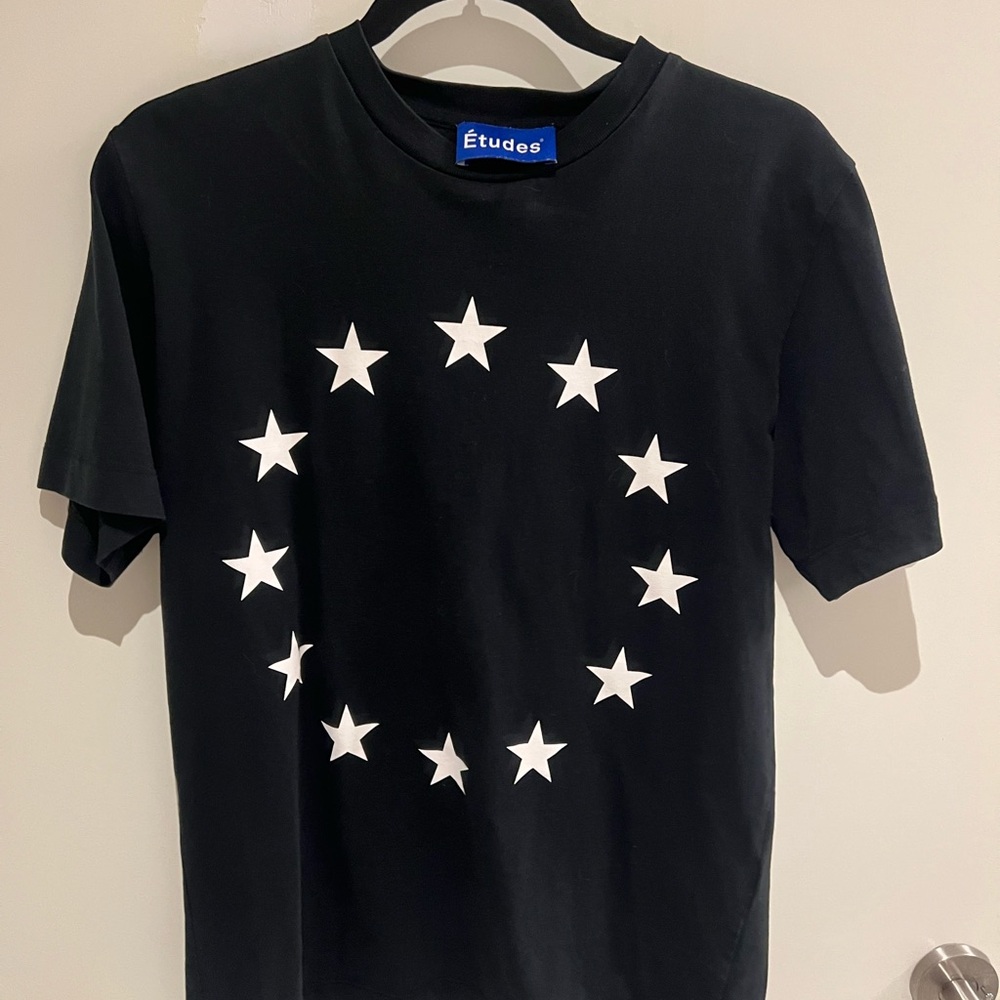 Etudes Studio Black Tee with White Stars